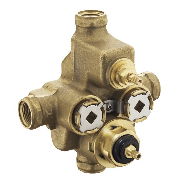 Kohler K-670-KS MasterShower(R) XVII 3/4"" thermostatic valve with integral volume control and stops