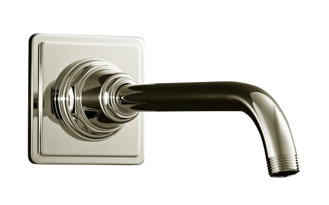 Kohler K-13136-SN; Pinstripe (R) showerarm and flange; in Vibrant Polished Nickel