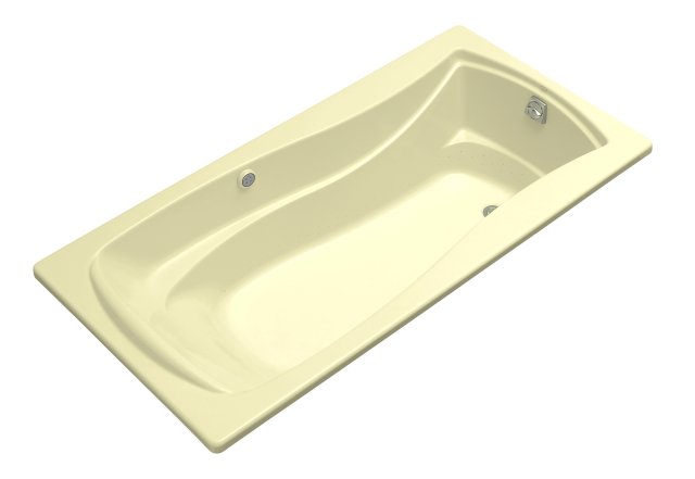 Kohler K-1257-GRF Mariposa(R) 6' BubbleMassage(TM) bath with integral flange and right-hand drain