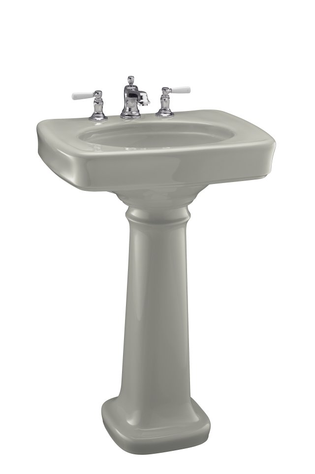 Kohler K-2338-4 Bancroft(R) pedestal lavatory with centers for 4"" centers