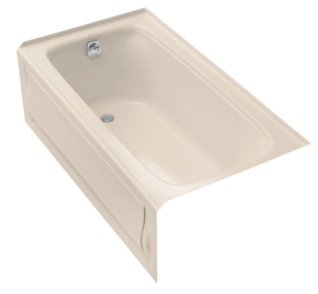 Kohler K-1151P-GRA Bancroft(R) 5' BubbleMassage(TM) bath with integral apron and right-hand drain (CSA)