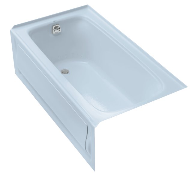 Kohler K-1151-GRA Bancroft(R) 5' BubbleMassage(TM) bath with integral apron and right-hand drain