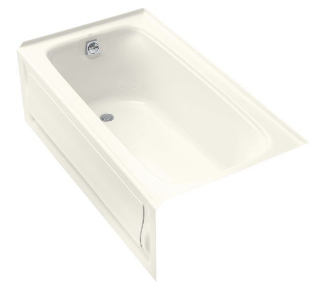 Kohler K-1151P-GLA Bancroft(R) 5' BubbleMassage(TM) bath with integral apron and left-hand drain (CSA)
