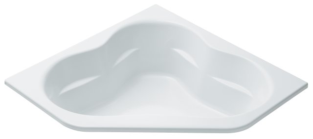 Kohler K-1160P-GF Tercet(TM) BubbleMassage(TM) corner bath with integral flange