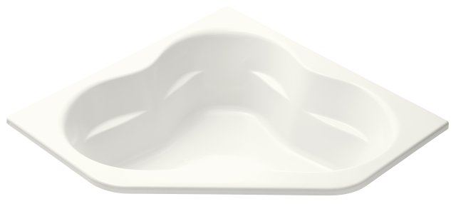 Kohler K-1160-GF Tercet(TM) BubbleMassage(TM) corner bath with integral flange