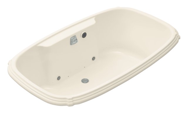 Kohler K-1457-GCR Portrait(R) 5.5' BubbleMassage(TM) bath with chromatherapy