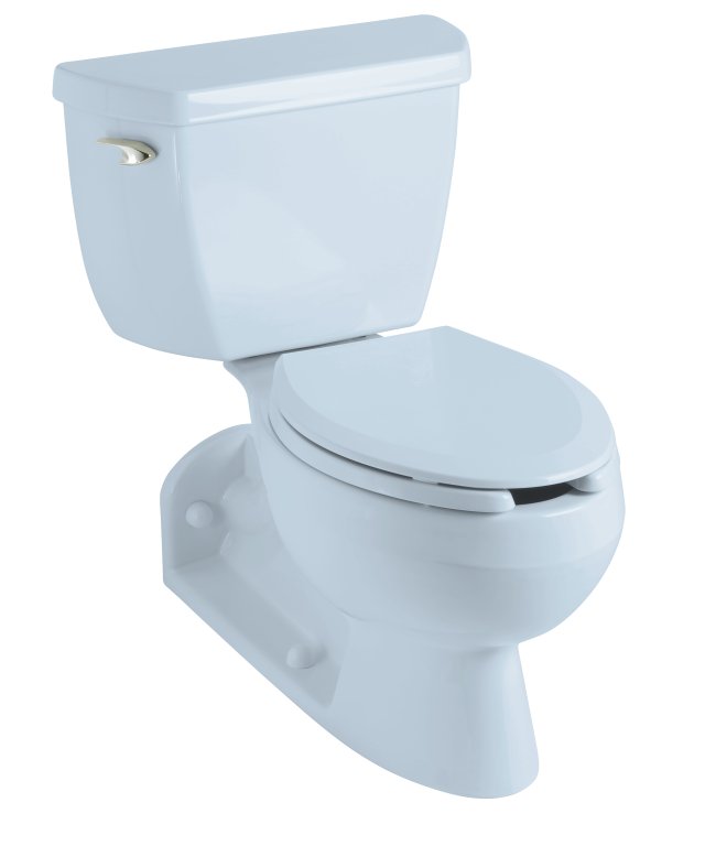 Kohler K-3554-T Barrington(TM) Pressure Lite(TM) toilet with left-hand trip lever and toilet tank locks