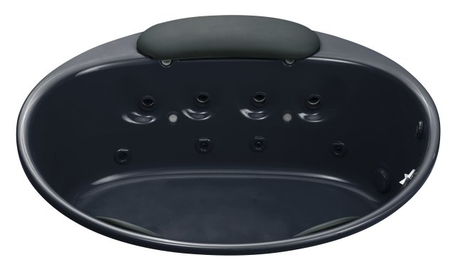 Kohler K-1394-H2-52 RiverBath(R) 66"" round whirlpool with chromatherapy  Navy; Discontinued Product
