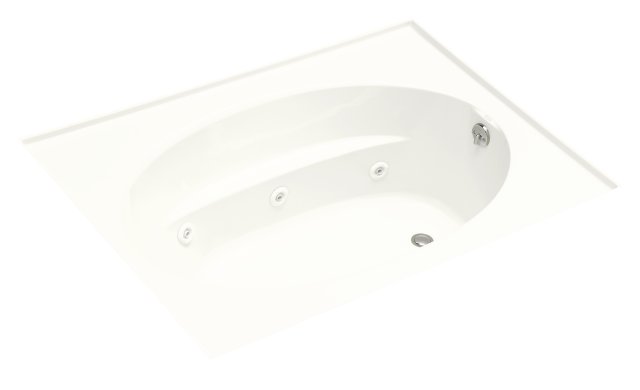 Kohler K-1114-FH Windward(TM) 6' whirlpool with heater and four-sided integral flange