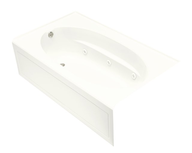 Kohler K-1114-HL Windward(TM) 6' whirlpool with heater integral apron and left-hand drain