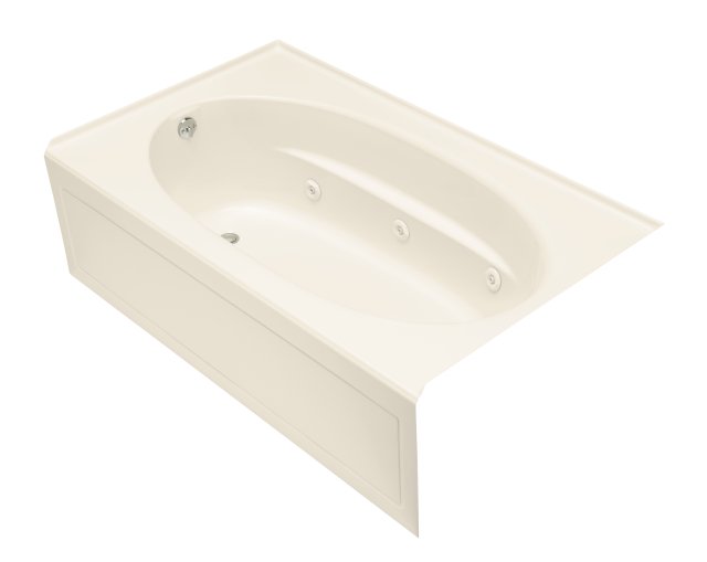 Kohler K-1112-GLA Windward(TM) 5' BubbleMassage(TM) bath with integral apron and left-hand drain