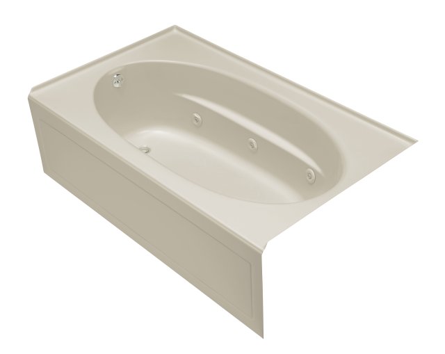 Kohler K-1114P-GLA Windward(TM) 6' BubbleMassage(TM) bath with integral apron and left-hand drain CSA