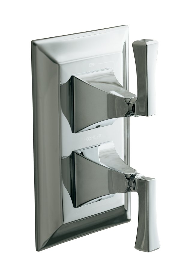 Kohler K-T10422-4V Memoirs(R) stacked valve trim with Stately design and deco lever handles valve not included