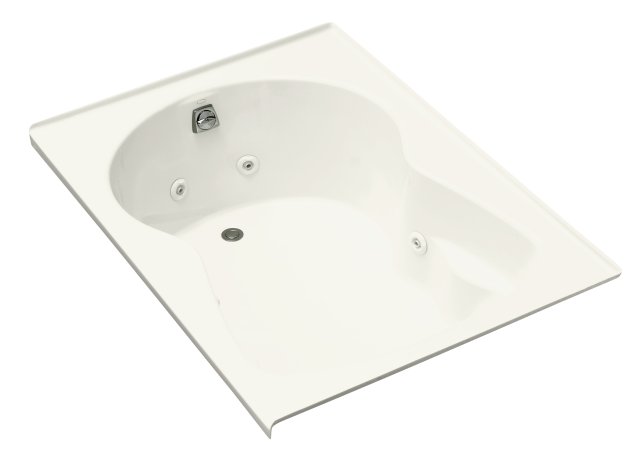 Kohler K-1192-LH Synchrony(R) 5' whirlpool with flange heater and left-hand drain less softgrip grip handles