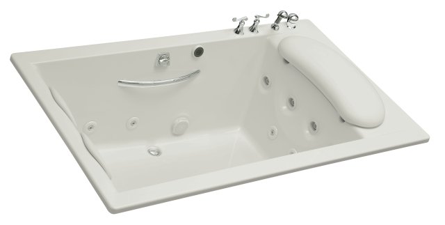 KOHLER TS16225-3-BV Margaux(R) Rite-Temp(R) バス＆シャワーバルブトリム クロスハンドル付き NPTスパウトと2.5gpmシャワーヘッド付き : Kohler TS16225-3-CP Margaux(R) Rite-Temp(R) bath and