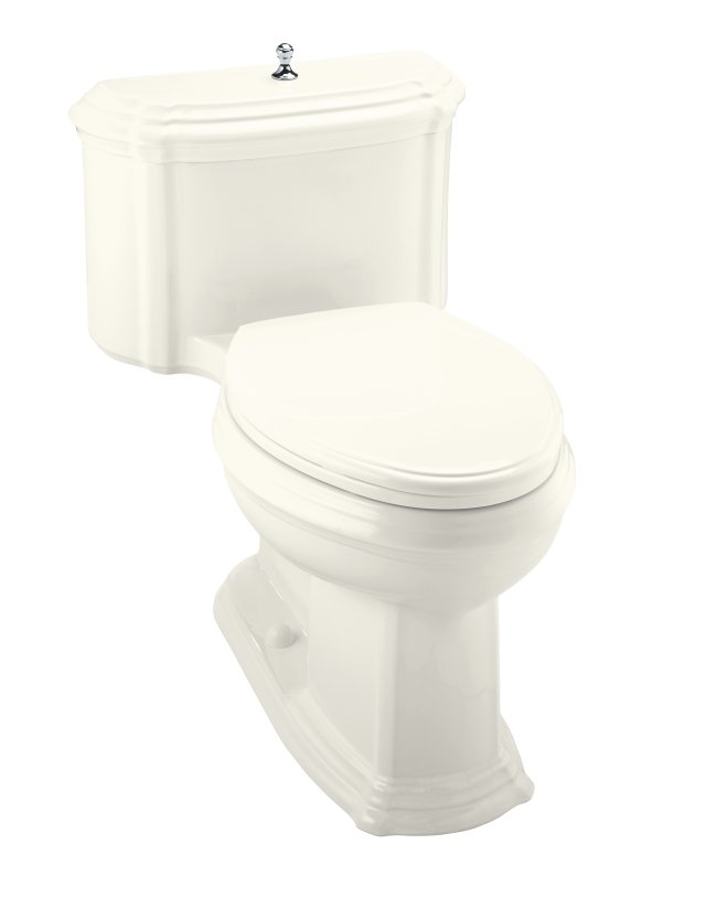 Kohler K-3506 Portrait(R) Comfort Height(TM) elongated one-piece toilet with lift knob and Glenbury(TM) Quiet-Close(TM) toilet seat with Quick-Release(TM) functionality
