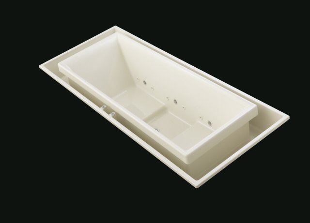 Kohler K-1166-C1 sok(R) overflowing bath for two with effervescence and chromatherapy