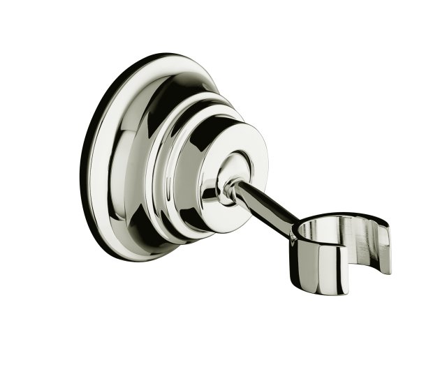Kohler K-10599-SN; Bancroft (R) wall-mount handshower holder; in Vibrant Polished Nickel
