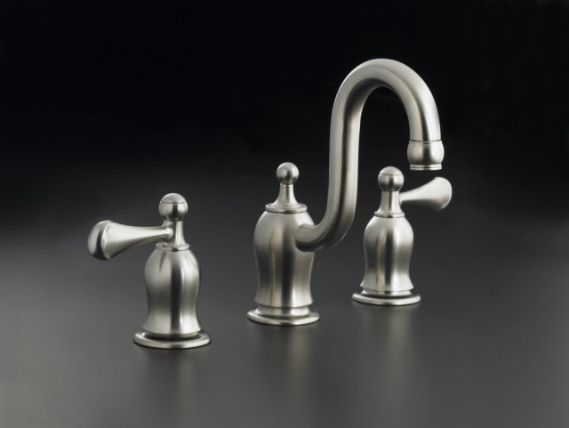 Kohler K-11551-4 Bellhaven(TM) widespread lavatory faucet with lever handles
