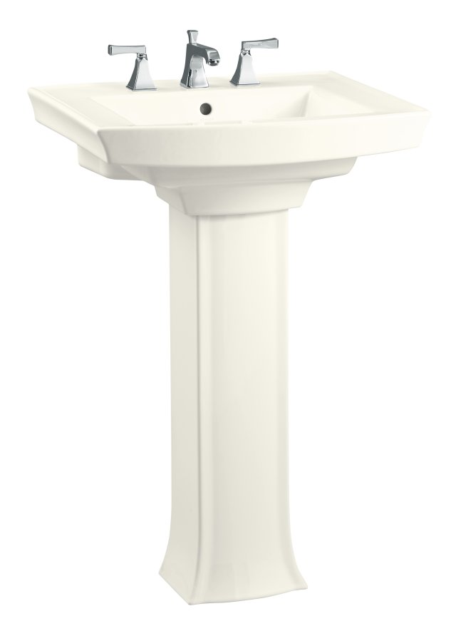 Kohler K-2359-1 Archer(TM) pedestal lavatory with single-hole faucet drilling