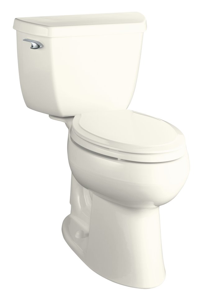 Kohler K-3611-T Highline(TM) Comfort Height(TM) elongated toilet with Class Five(TM) flushing technology and left-hand trip lever with tank locks