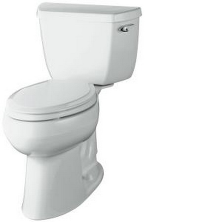 Kohler K-3611-RA Highline(TM) Comfort Height(TM) elongated toilet with Class Five(TM) flushing technology and right-hand trip lever