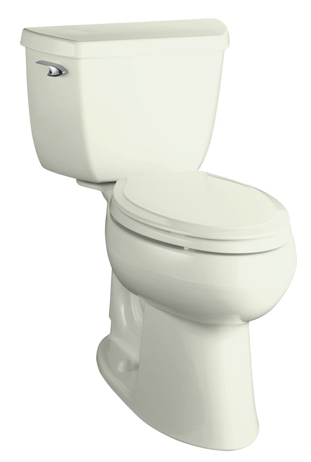 Kohler K-3611 Highline(TM) Comfort Height(TM) elongated toilet with Class Five(TM) flushing technology and left-hand trip lever