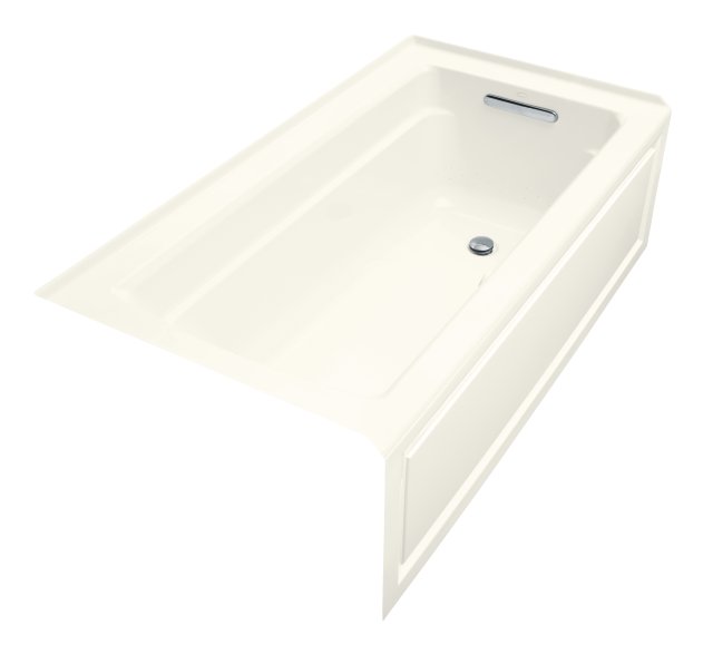 Kohler K-1122-GRA Archer(TM) BubbleMassage(TM) 5' bath with Comfort Depth(TM) design integral apron and right-hand drain
