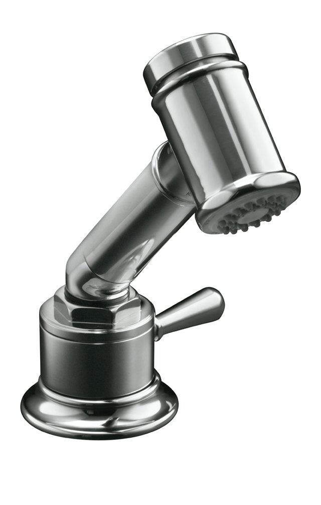 Kohler K-7344-4-S; HiRise (TM) stainless independent sidespray with valve; in Polished Stainless - Product Discontinued
