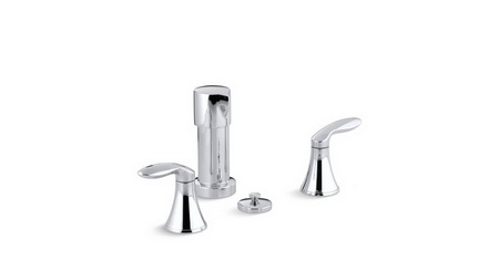 Kohler K-15286-4 Coralais(R) bidet faucet with lever handles