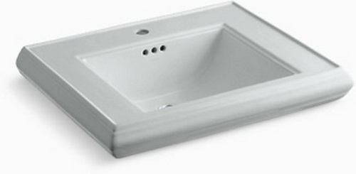 Kohler K-2259-8-95; Memoirs (R) pedestal lavatory basin with 8" centers; in Ice Grey