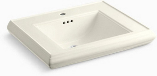 Kohler K-2259-8-96; Memoirs (R) pedestal lavatory basin with 8" centers; in Biscuit