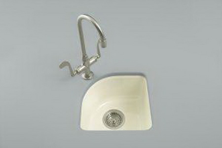 Kohler K-5902-1U Sorbet(TM) undercounter entertainment sink with single-hole faucet drilling