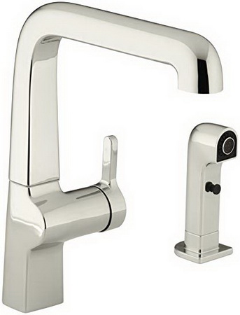 Kohler K-6334 Evoke(TM) single control kitchen sink faucet with sidespray