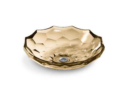 Kohler K-2373-TG2; Briolette (TM); Vessel glass lavatory; in Translucent Dew
