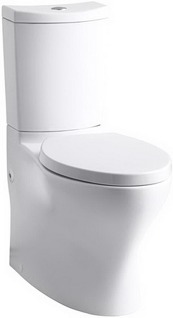 Kohler K-3723-0; Persuade (R); Curv Comfort Height (R) skirted two-piece elongated dual-flush toilet with top-mount actuator; in White; Discontinued Product