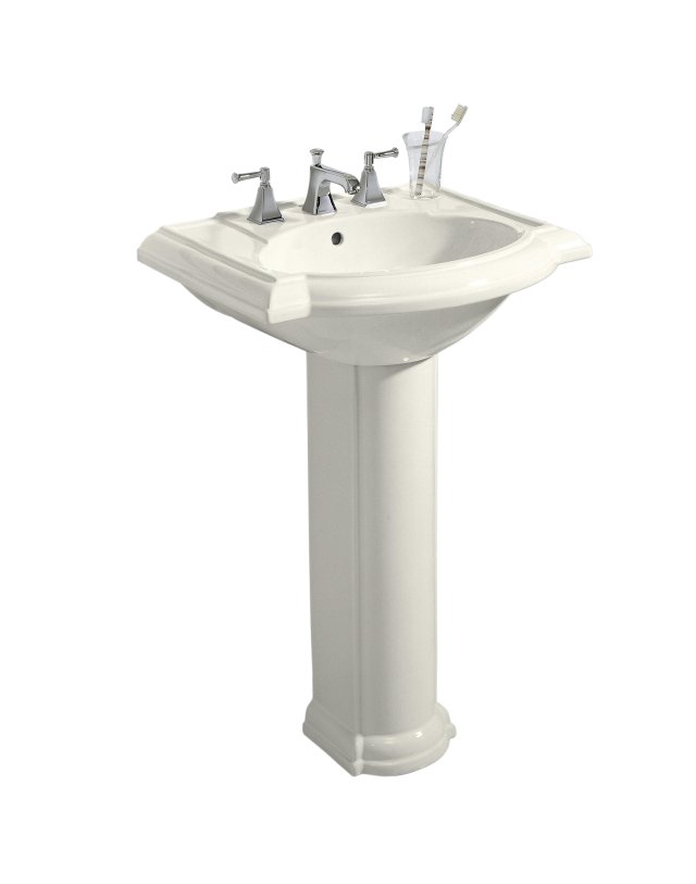 Kohler K-2286-1 Devonshire(R) pedestal lavatory with single-hole faucet drilling