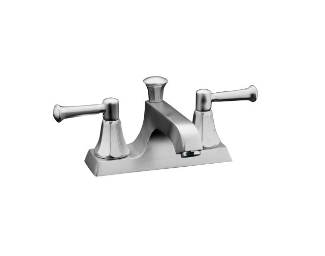 Kohler K-452-4C Memoirs(R) centerset lavatory faucet with Classic design and lever handles