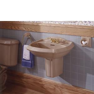 Kohler K-7411-8A Flair centerspread lavatory faucet with Wave spout