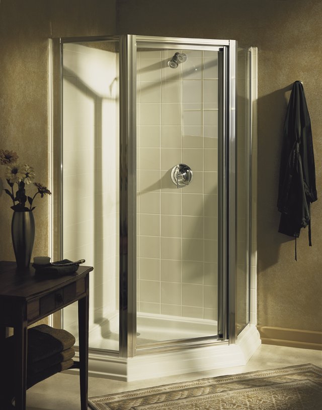 Kohler K-84971-B Focal door panel with Obscure glass part of 711300-B neo-angle enclosure