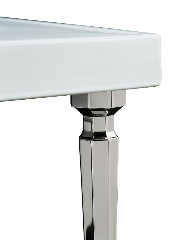 Kohler K-6839-SN; Kathryn (R) octagonal metal legs; in Vibrant Polished Nickel