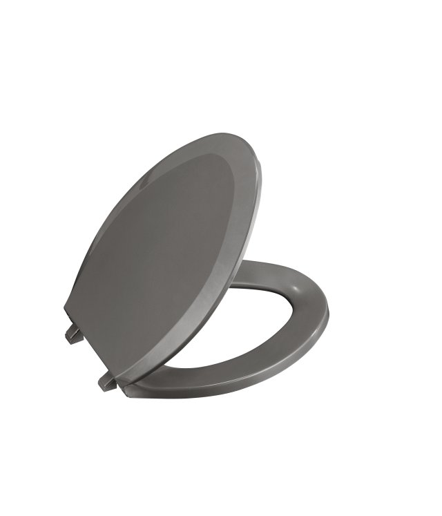 Kohler K-4652-58; Lustra (TM); elongated closed-front toilet seats; in Thunder Grey   K-4652-58; 4652-58; 74919-58