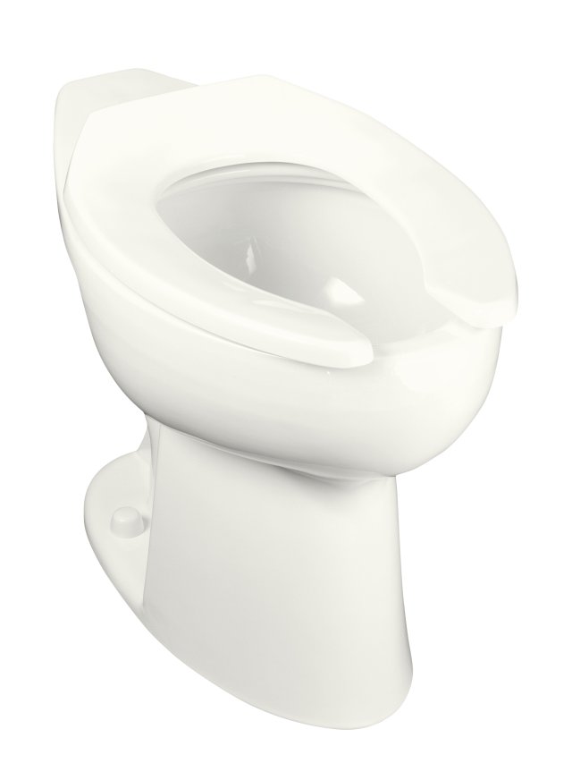 Kohler K-4367-L Highcliff(TM) elongated toilet bowl with rear spud and bedpan lugs