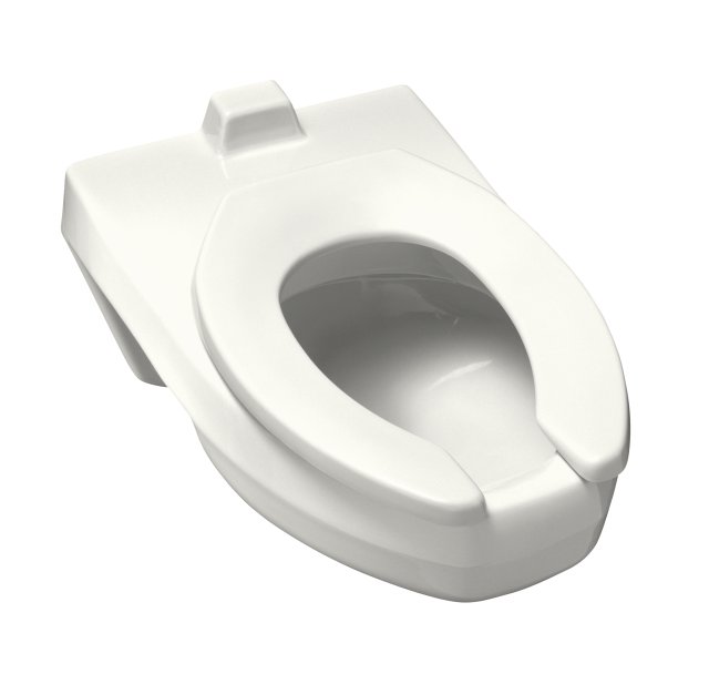 Kohler K-4329 Kingston(TM) elongated wall-hung bowl with rear spud less seat