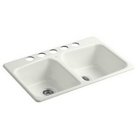 Kohler K-5942-5U Brookfield(TM) undercounter kitchen sink with installation kit