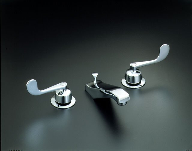 Kohler K-7474-5E Triton widespread lavatory faucet with wristblade