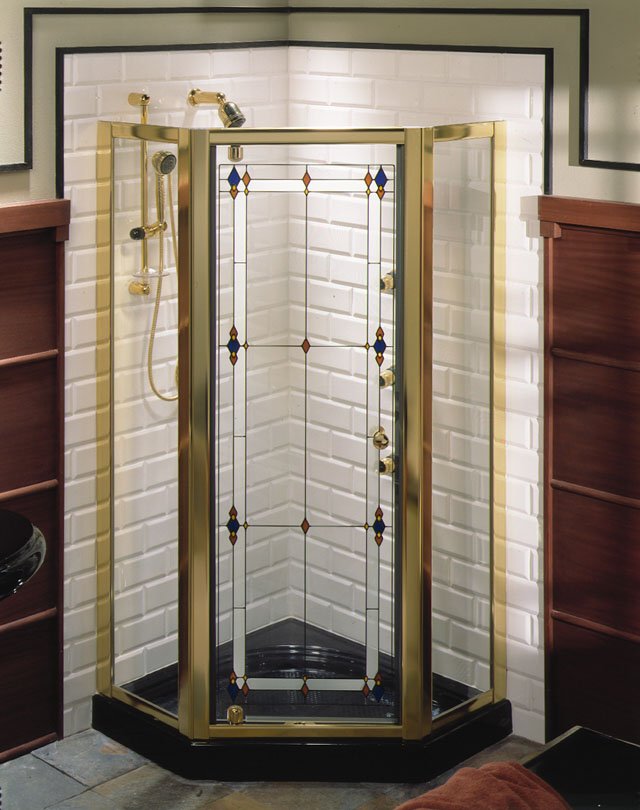 Kohler K-705231-A2 Arica neo-angle shower enclosure with Basilica