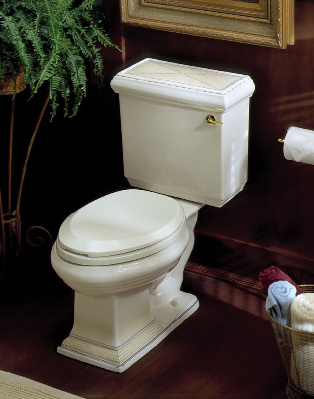 Kohler K-14231-SB Close Reach(TM) design on Memoirs(R) two-piece toilet includes seat