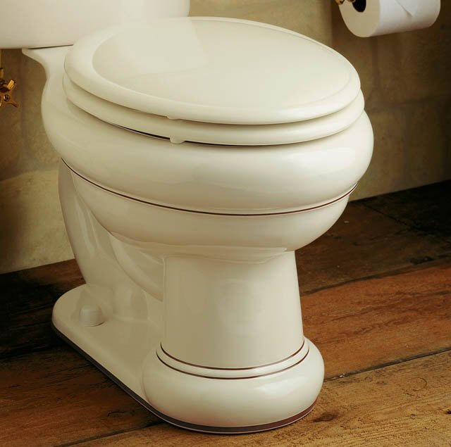Kohler K-14240-BR Briar Rose design on Revival(R) toilet bowl