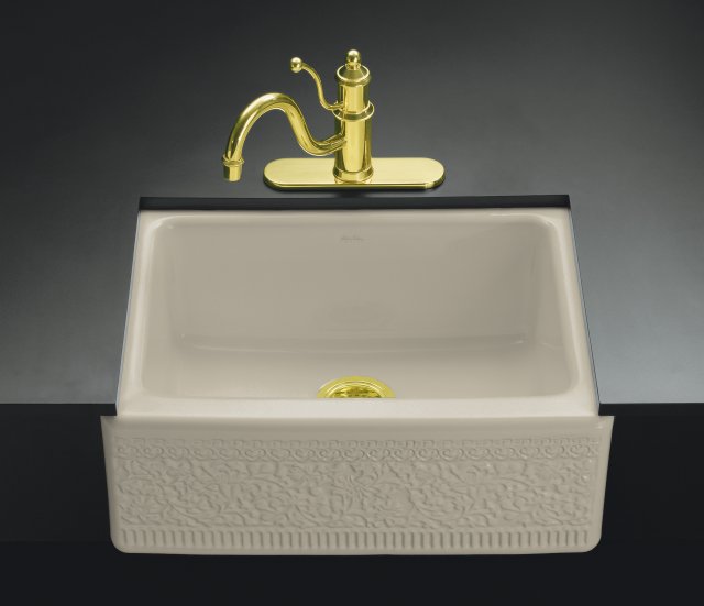 Kohler K-14572-FC Interlace(TM) design on Alcott(TM) undercounter kitchen sink with five-hole faucet drilling